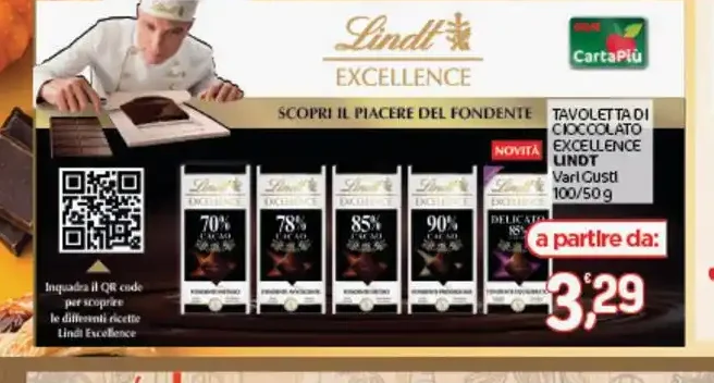 Tavoletta di cioccolato Lindt Excellence