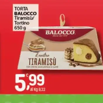 Torta Balocco tiramisù/tortino