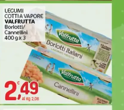 Legumi cotti a vapore Valfrutta