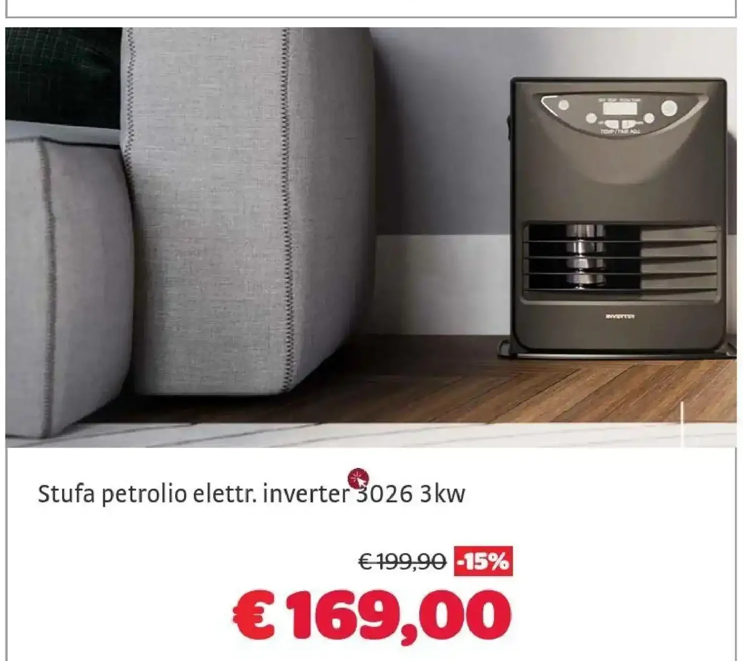 Stufa a petrolio elettrica inverter 3026