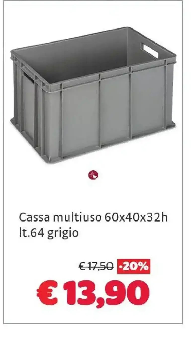 Cassa multiuso grigia