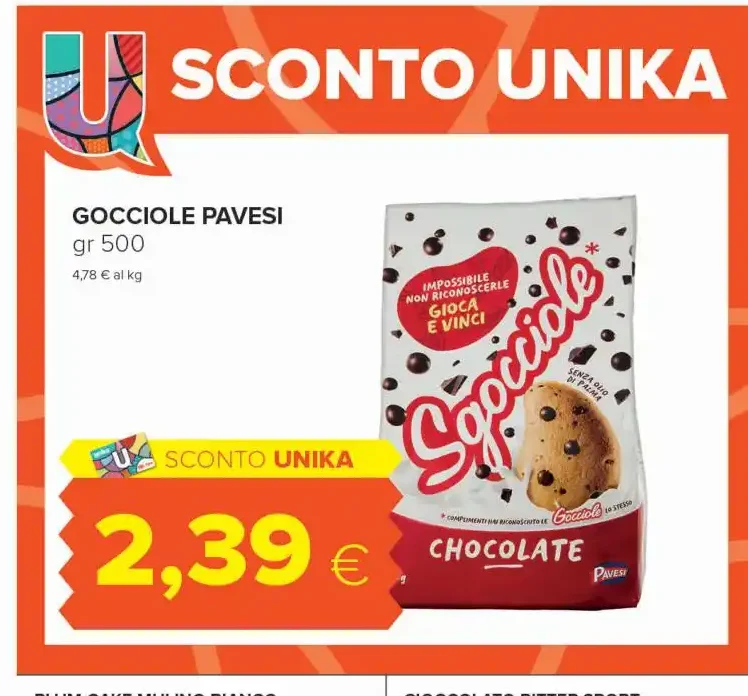 Biscotti con gocce di cioccolato
