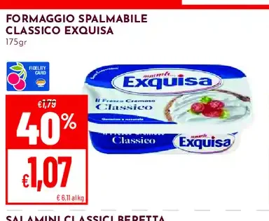 Formaggio spalmabile Classico Exquisa