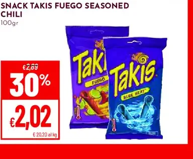 snack di mais piccante