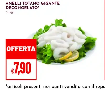 Anelli totano gigante decongelato