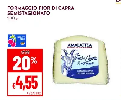 Formaggio fior di capra semistagionato
