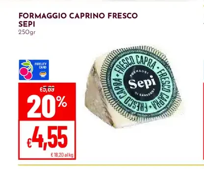Formaggio caprino fresco Sepi