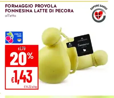 Formaggio provola Fonnesina latte di pecora