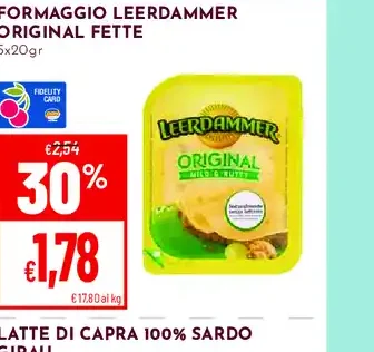 Formaggio Leerdammer Original fette