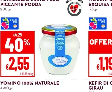 Formaggio misto fuso piccante Podda