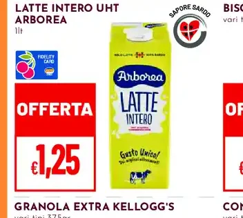 Latte intero UHT Arborea