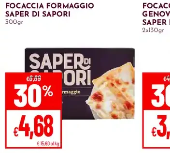 Focaccia formaggio Saper di Sapori