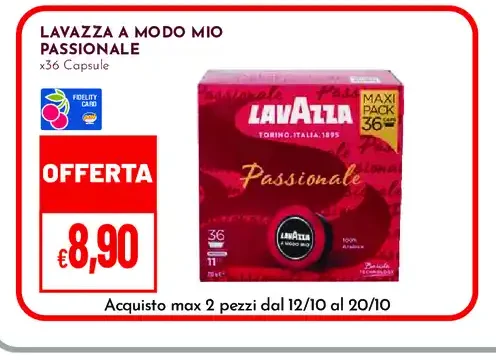 Caffè Lavazza A Modo Mio Passionale