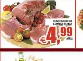 Bistecche di lombo suino