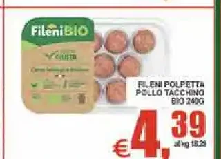 Polpette pollo tacchino bio