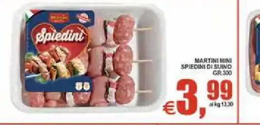 Mini spiedini di suino