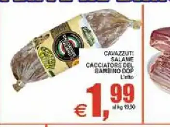 Cavazzuti salame cacciatore del bambino DOP