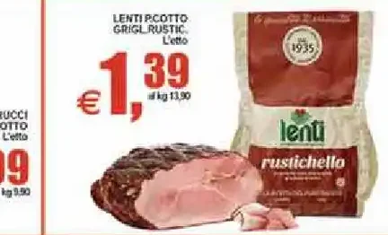 Lenti piccolo grigli rustico