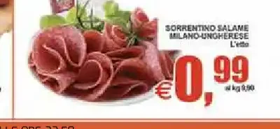 Sorrentino salame milano ungherese