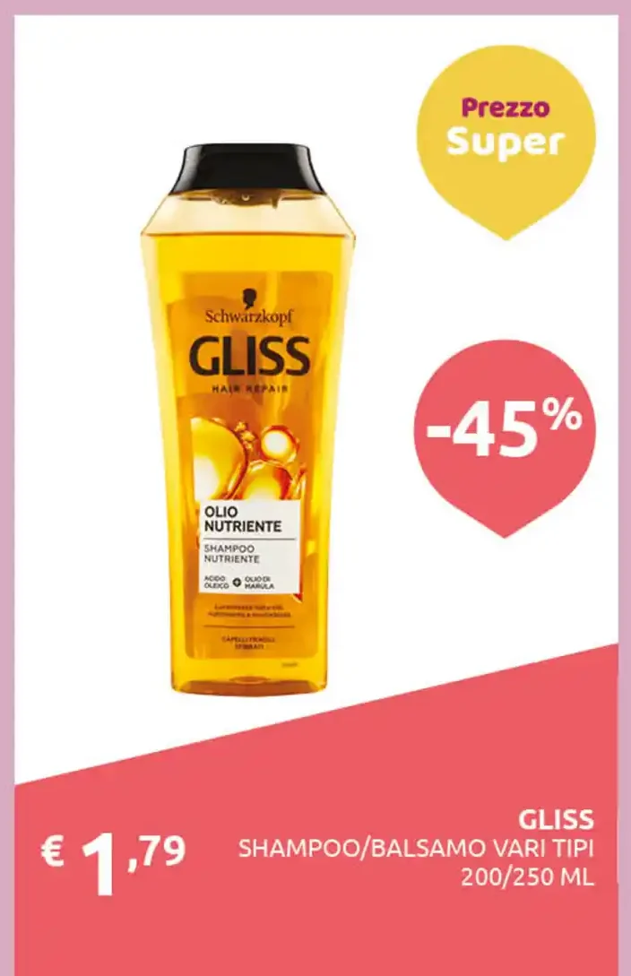 Shampoo/balsamo vari tipi