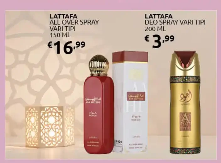 Deo spray vari tipi