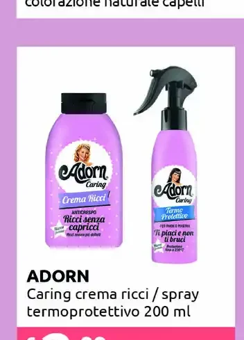 Caring crema ricci / spray termoprotettivo