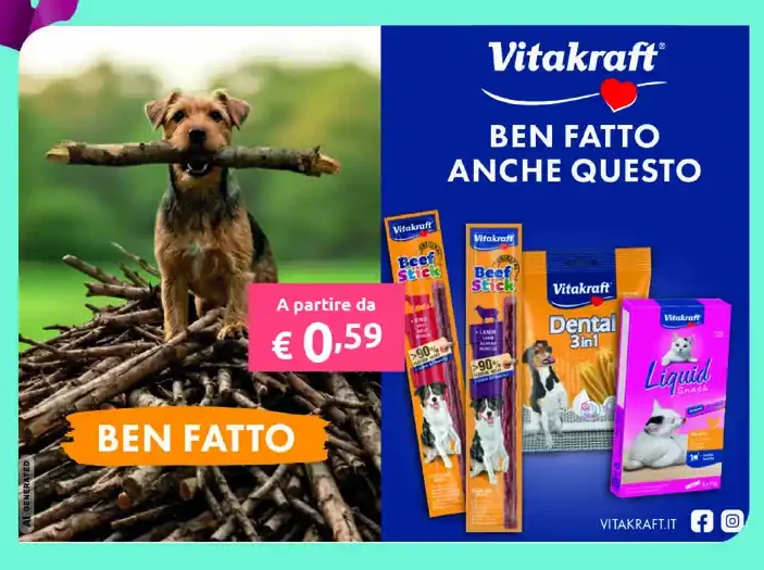 Snack e prodotti per cani