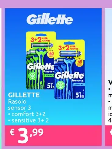 Rasoio Gillette Sensor 3