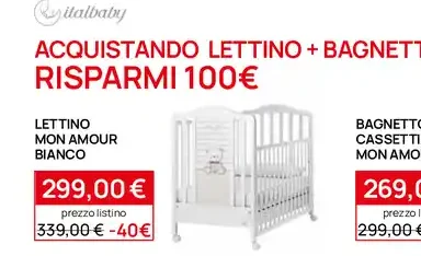 lettino Mon Amour Bianco