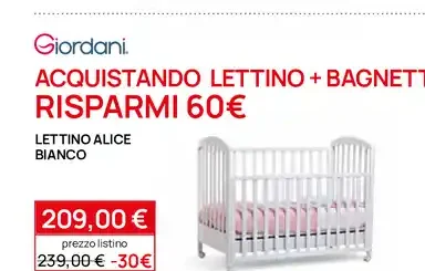 lettino Alice Bianco