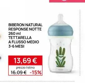 Biberon Natural Response Notte 260 ml