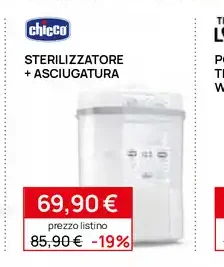 Sterilizzatore + asciugatura