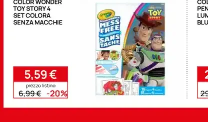 Color Wonder Toy Story 4 Set Colora Senza Macchie