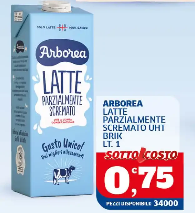 Latte parzialmente scremato UHT