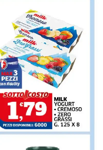 Yogurt cremoso zero grassi