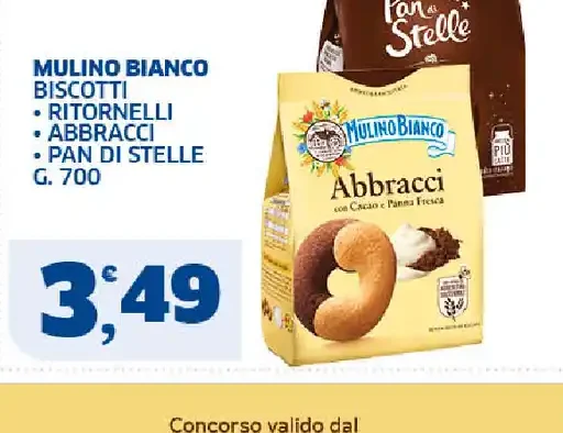 Biscotti Ritornelli, Abbracci, Pan di Stelle