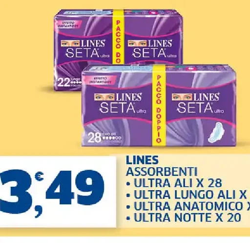 Assorbenti Lines Seta