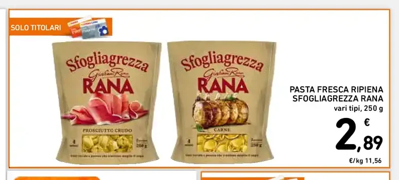 Pasta fresca ripiena Sfogliagrezza