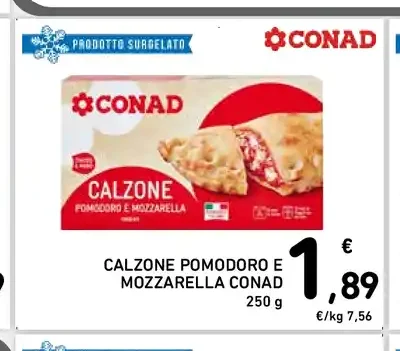 Calzone pomodoro e mozzarella