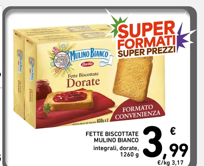Fette biscottate Mulino Bianco Dorate