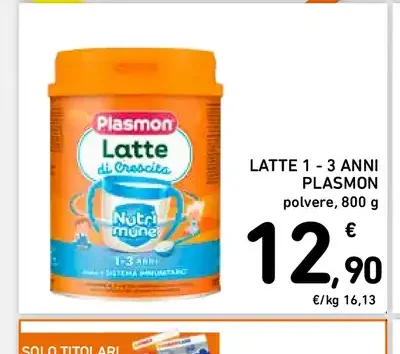Latte 1-3 anni Plasmon