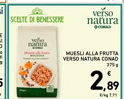 Muesli alla frutta Verso Natura Conad