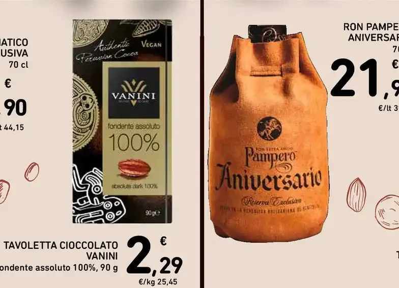 Tavoletta cioccolato Vanini fondente assoluto