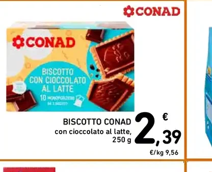 Biscotto Conad con cioccolato al latte