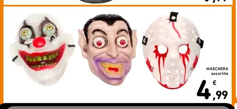 Maschera Halloween assortita