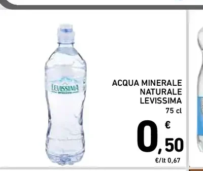 Acqua minerale naturale Levissima