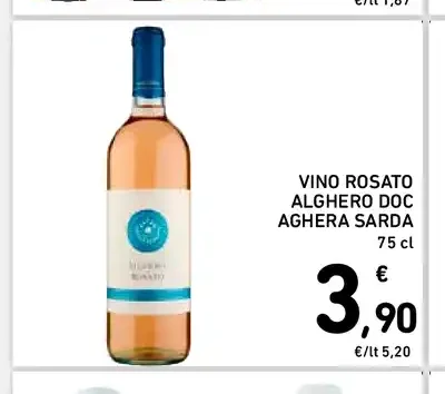 Vino rosato Alghero DOC Aghera Sarda