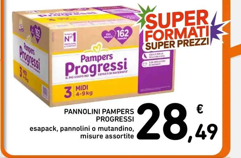 Pannolini Pampers Progressi