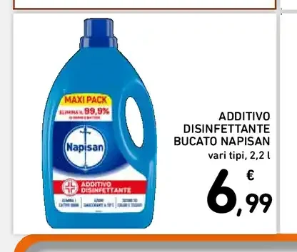 Additivo disinfettante bucato Napisan
