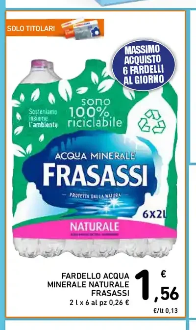 Acqua minerale naturale Frasassi